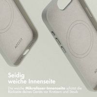 Accezz MagSafe Leather Backcover Apple iPhone 17e / 16e - Light Grey