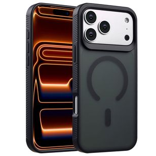 Accezz Rugged Frosted Back Cover mit MagSafe Apple iPhone 17 Pro Max - Schwarz