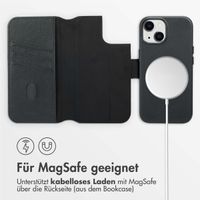 Accezz 2-in-1 Klapphülle aus Leder mit MagSafe Apple iPhone 15 - Onyx Black