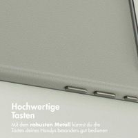 Accezz MagSafe Leather Backcover Apple iPhone Air - Light Grey