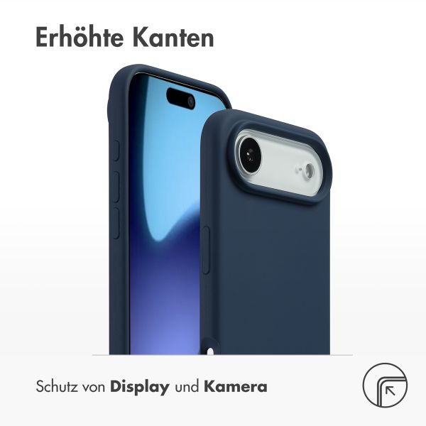 Accezz Liquid Silikoncase mit MagSafe Apple iPhone Air - Dunkelblau