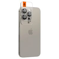Spigen Optik Pro EZ Fit Lens Protector 2er-Pack Apple iPhone 16 Pro (Max) / 15 Pro (Max) - Titanium