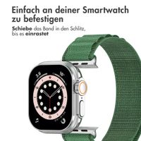 Accezz Nylon Alpine Armband für Apple Watch | 44/45/46/49 mm - Olive Green