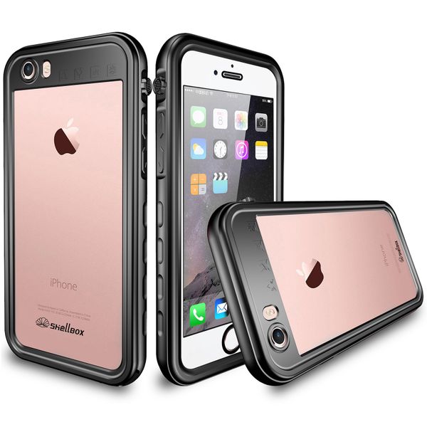 Redpepper Dot Waterproof Case Apple iPhone SE (2022 / 2020) / 8 / 7 / 6(s) - Schwarz