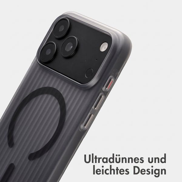 Accezz Lite Backcover mit MagSafe | Fluted | Apple iPhone 18 Pro Max / 17 Pro Max - Matte Black