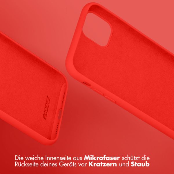 Accezz Liquid Silikoncase Samsung Galaxy S20 Ultra - Rot