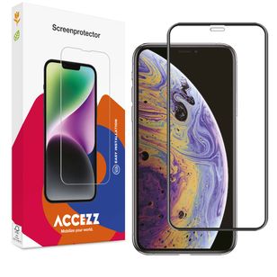 Accezz Full Cover Screen Protector aus gehärtetem Glas Apple iPhone 11 Pro Max / Xs Max
