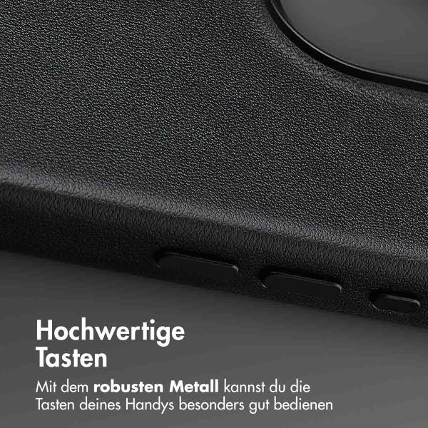 Accezz MagSafe Leather Backcover Apple iPhone 16 Pro Max - Onyx Black