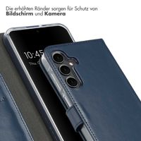 Selencia Echtleder Klapphülle Samsung Galaxy A16 - Blau