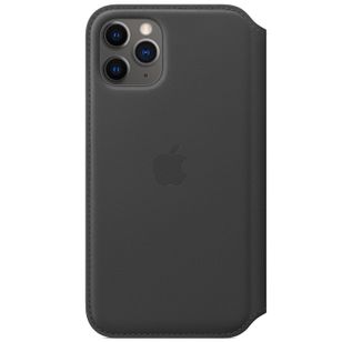 Apple Leather Folio Klapphülle Apple iPhone 11 Pro - Schwarz