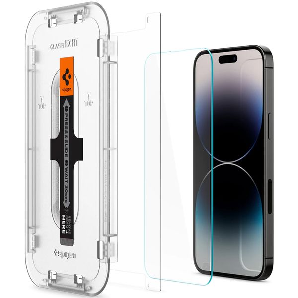 Spigen GLAStR Fit Displayschutzfolie 2er-Pack + Applicator Apple iPhone 14 Pro Max