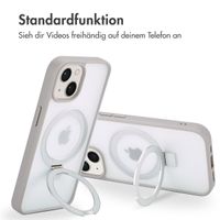 Accezz Ring Stand Backcover mit MagSafe Apple iPhone 15 - Grau