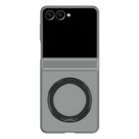 Accezz Color Backcover mit MagSafe und Ringständer Samsung Galaxy Z Flip 8 - Grau