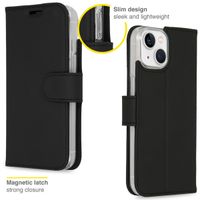 Accezz Wallet TPU Klapphülle Apple iPhone 14 - Schwarz