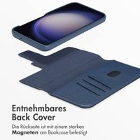 Accezz 2-in-1 Klapphülle aus Leder mit MagSafe Samsung Galaxy S23 - Nightfall Blue