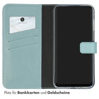 Selencia Echtleder Klapphülle Samsung Galaxy A35 - Air Blue