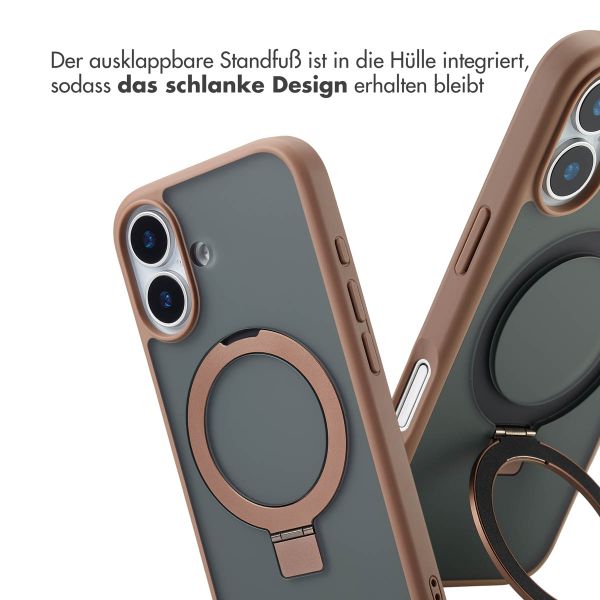 Accezz Ring Stand Backcover mit MagSafe Apple iPhone 17 - Braun