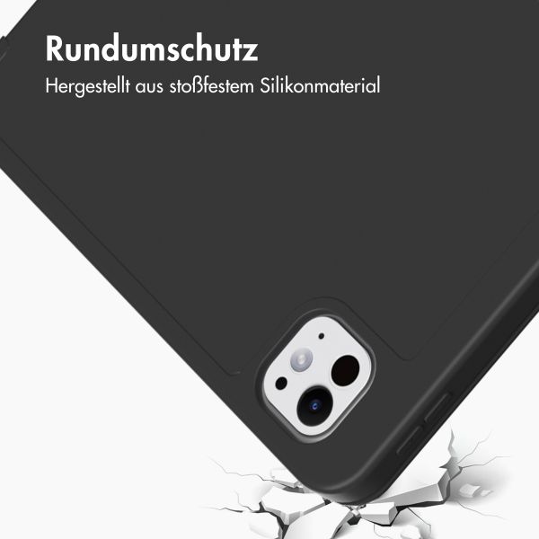 Accezz Smarte Klapphülle aus Silikon Apple iPad Pro 13 (2025) M5 / (2024) M4 - Schwarz