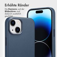 Accezz 2-in-1 Klapphülle aus Leder mit MagSafe Apple iPhone 15 - Nightfall Blue