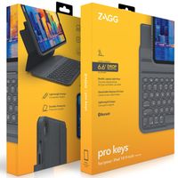 ZAGG Pro Keys Keyboard Klapphülle Apple iPad 11 (2025) 11 Zoll A16 / iPad 10 (2022) 10.9 Zoll - QWERTY / NL - Schwarz