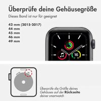 Accezz Nylon Alpine Armband für Apple Watch | 44/45/46/49 mm - Olive Green