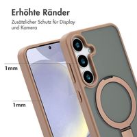 Accezz Ring Stand Backcover mit MagSafe Samsung Galaxy S24 Plus - Braun
