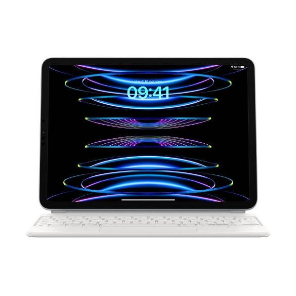 Apple Magic Keyboard Apple iPad Air 11 Zoll (2026) M4 / (2025) M3 / (2024) M2 / Air 5 (2022) / Air 4 (2020) / Pro 11 (2018/2020/2021/2022) - AZERTY / FR - Weiß