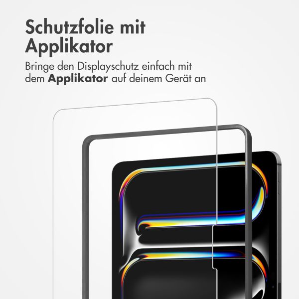 Accezz Schutzfolie aus gehärtetem Glas mit Applikator Apple iPad Air 13 Zoll (2026) M4 / (2025) M3 / (2024) M2