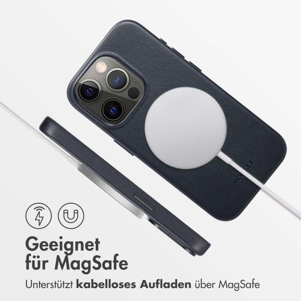 Accezz MagSafe Leather Backcover Apple iPhone 15 Pro - Onyx Black
