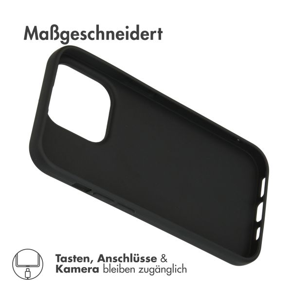 Accezz Color TPU Hülle Apple iPhone 14 Pro - Schwarz