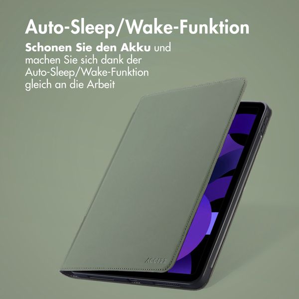 Accezz Classic Klapphülle Apple iPad Air 11 Zoll (2026) M4 / (2025) M3 / (2024) M2 / Air 5 (2022) / Air 4 (2020) - Grün