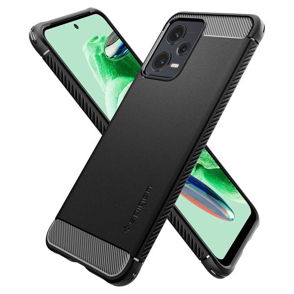 Spigen Rugged Armor Case Xiaomi Redmi Note 12 - Schwarz