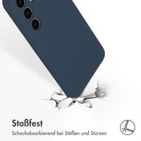 Accezz Liquid Silikoncase Samsung Galaxy S24 - Dunkelblau