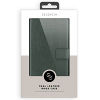 Selencia Echtleder Klapphülle Samsung Galaxy S9 - Grün