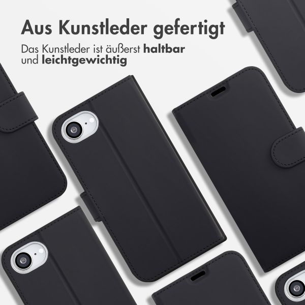 Accezz Wallet TPU Klapphülle Apple iPhone 17e / 16e - Schwarz