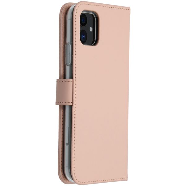 Selencia Echtleder Klapphülle Apple iPhone 11 - Dusty Pink