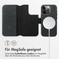 Accezz 2-in-1 Klapphülle aus Leder mit MagSafe Apple iPhone 15 Pro - Onyx Black