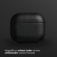 Accezz Echtleder Case  Apple Airpods 3 - Schwarz