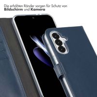 Selencia Echtleder Klapphülle Samsung Galaxy A36 / A56 - Blau
