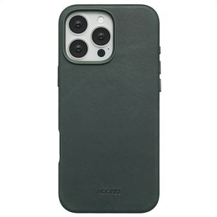 Accezz Vintage Leather Magsafe Backcover Apple iPhone 16 Pro Max - Smokey Green