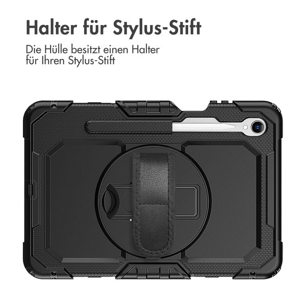 Accezz Robustes Back Cover mit Schultergurt Samsung Galaxy Tab S11 Ultra - Schwarz