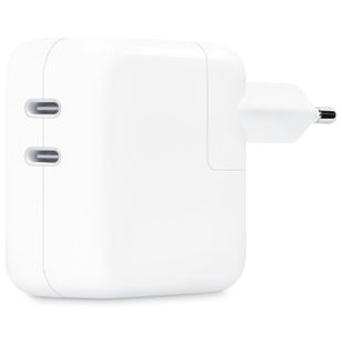 Apple ﻿Original USB-C Power Adapter - Ladegerät - Doppelter USB-C-Anschluss - 35 W - Weiß