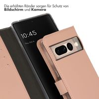 Selencia Echtleder Klapphülle Google Pixel 7 Pro - Rosa