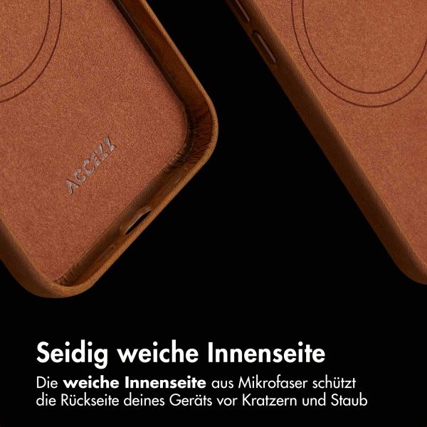 Accezz Vintage Leather Magsafe Backcover Apple iPhone 15 Pro Max - Tabacco Cognac