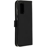 Selencia Echtleder Klapphülle Samsung Galaxy S20 - Schwarz