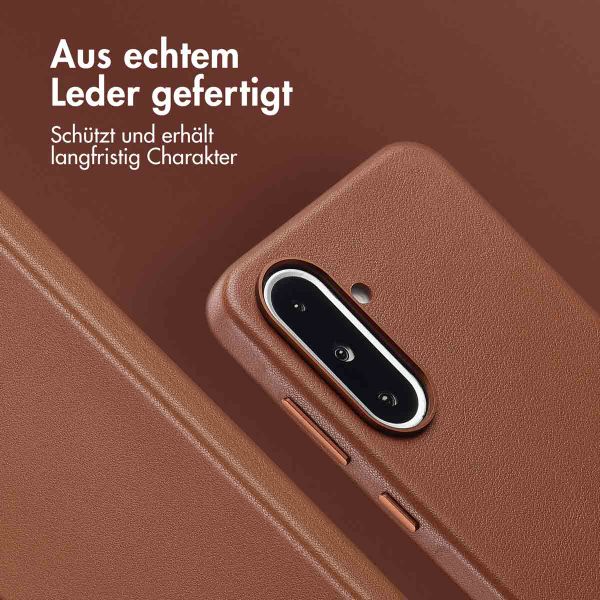 Accezz MagSafe Leather Backcover Samsung Galaxy A36 / A56 - Sienna Brown