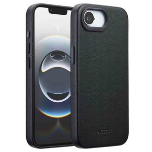 Accezz MagSafe Leather Backcover Apple iPhone 17e / 16e - Onyx Black