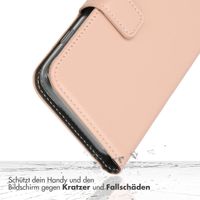 Selencia Echtleder Klapphülle Apple iPhone 15 - Dusty Pink