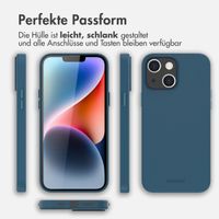 Accezz Leather Backcover mit MagSafe Apple iPhone 14 Plus - Dunkelblau