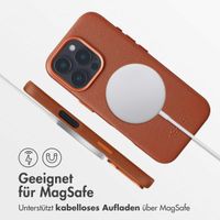 Accezz MagSafe Leather Backcover Apple iPhone 16 Pro - Sienna Brown